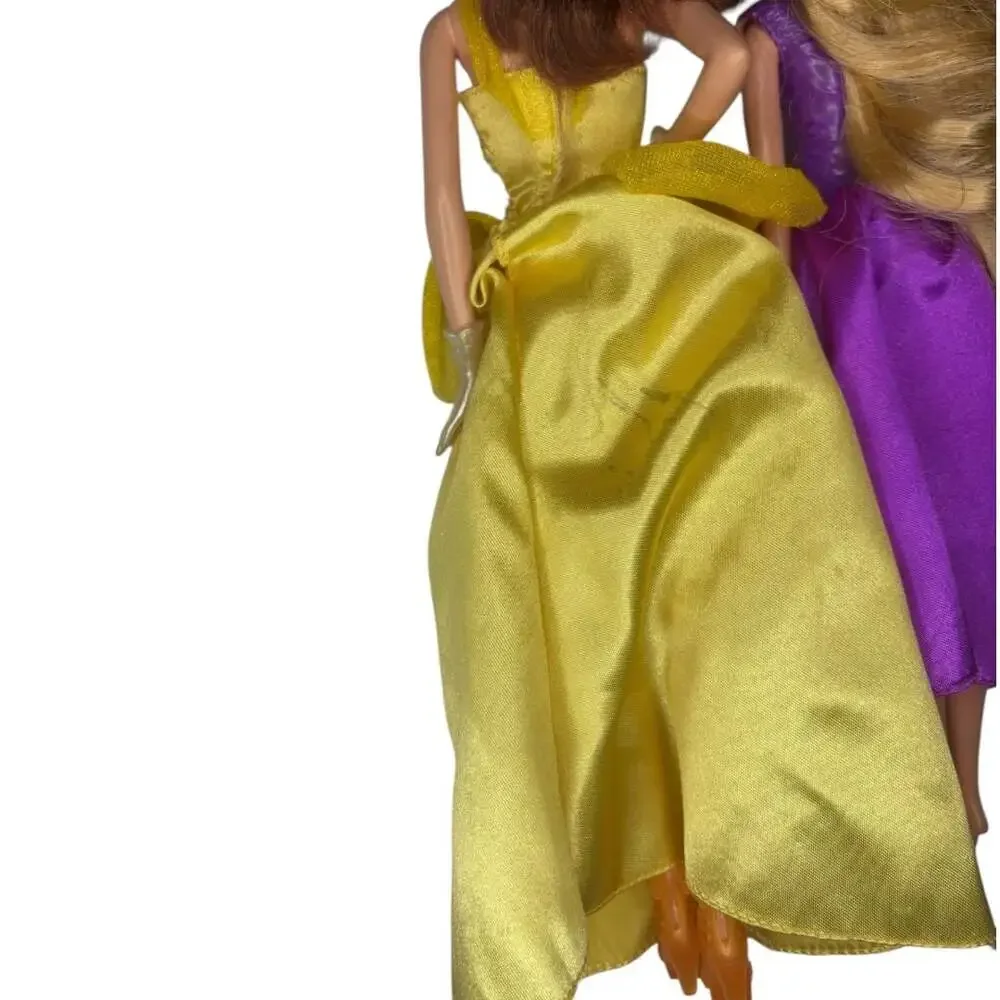 Disney Princess 4-Doll Bundle: Belle, Rapunzel, Elsa, and Light-Up Ariel